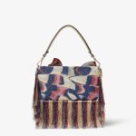 FENDI Baguette® Bag with multicolor lamé Night Butterfly embroidery - Image 4